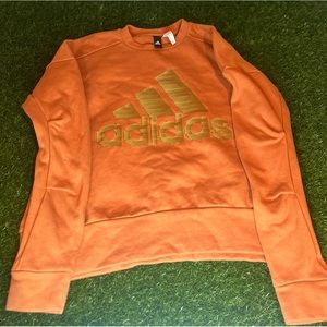 Adidas Sweatshirt Slit Button Sides Sz XS